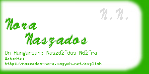 nora naszados business card